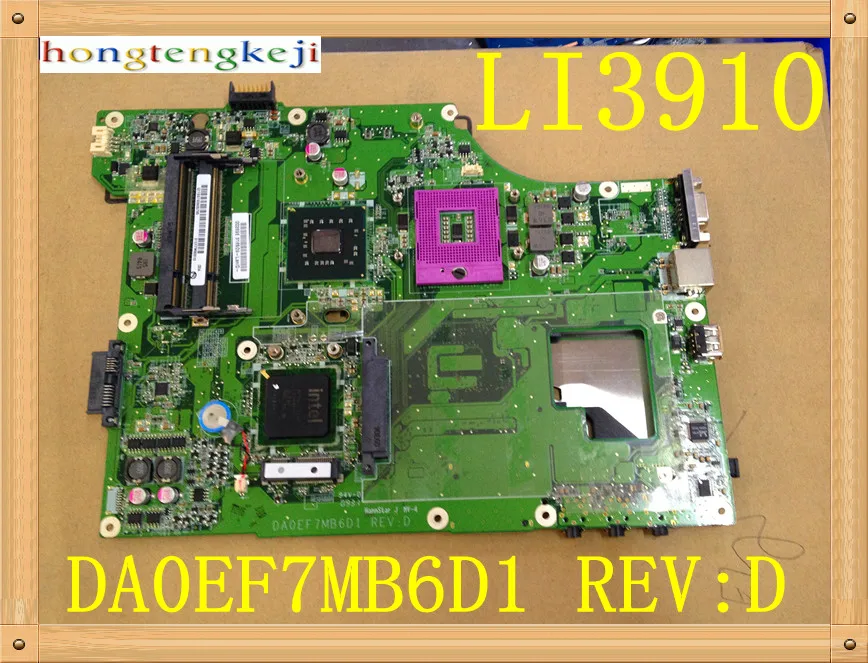 

Original FOR Fujitsu Siemens Amilo Li3910 Mainboard Motherboard DA0EF7MB6D1 ully tested
