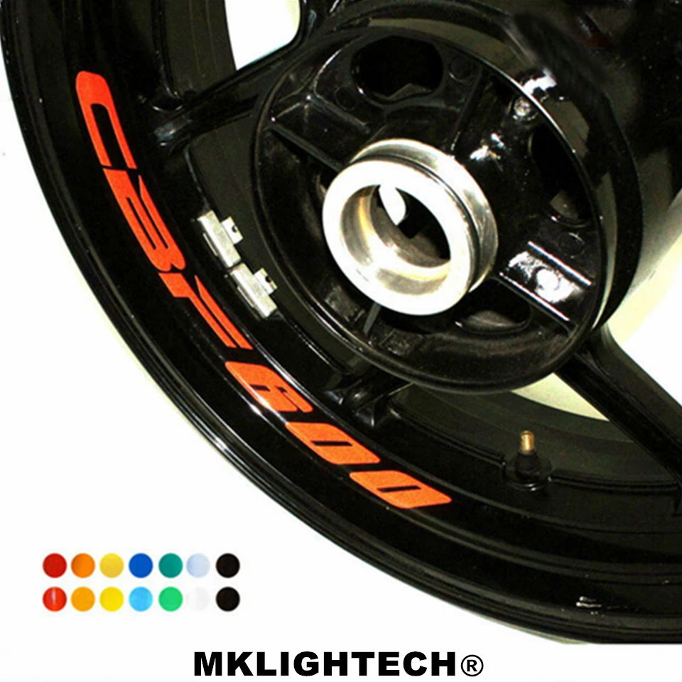 

k-sharp 8 X CUSTOM INNER RIM DECALS WHEEL Reflective STICKERS STRIPES FIT HONDA CBF 600
