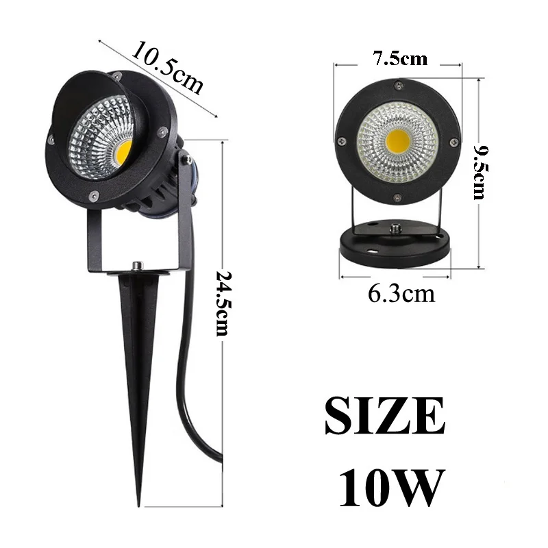 5 W 10 W Мини светодиодные лампы газон садовый свет DC12V AC85-265V открытый IP65 Водонепроницаемый наружный Точечный светильник Настенные светильники белого красные, синие зеленый