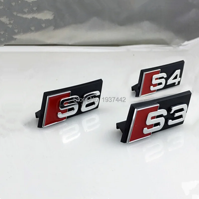 1pcs Wholesale ABS Chroming 3D Quattro Emblem Sticker For Audi A3 A4L