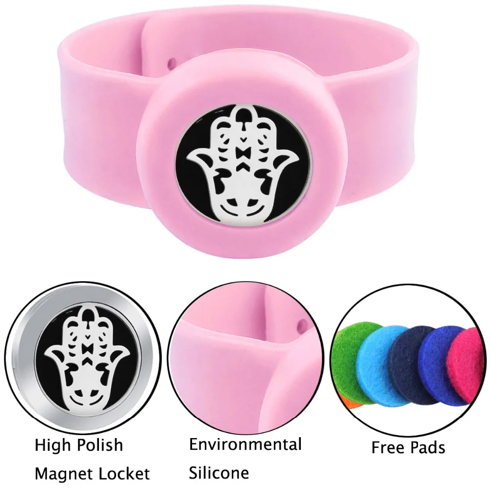 ZP-BS912-0 Silicone Diffuser Locket Bracelet-3