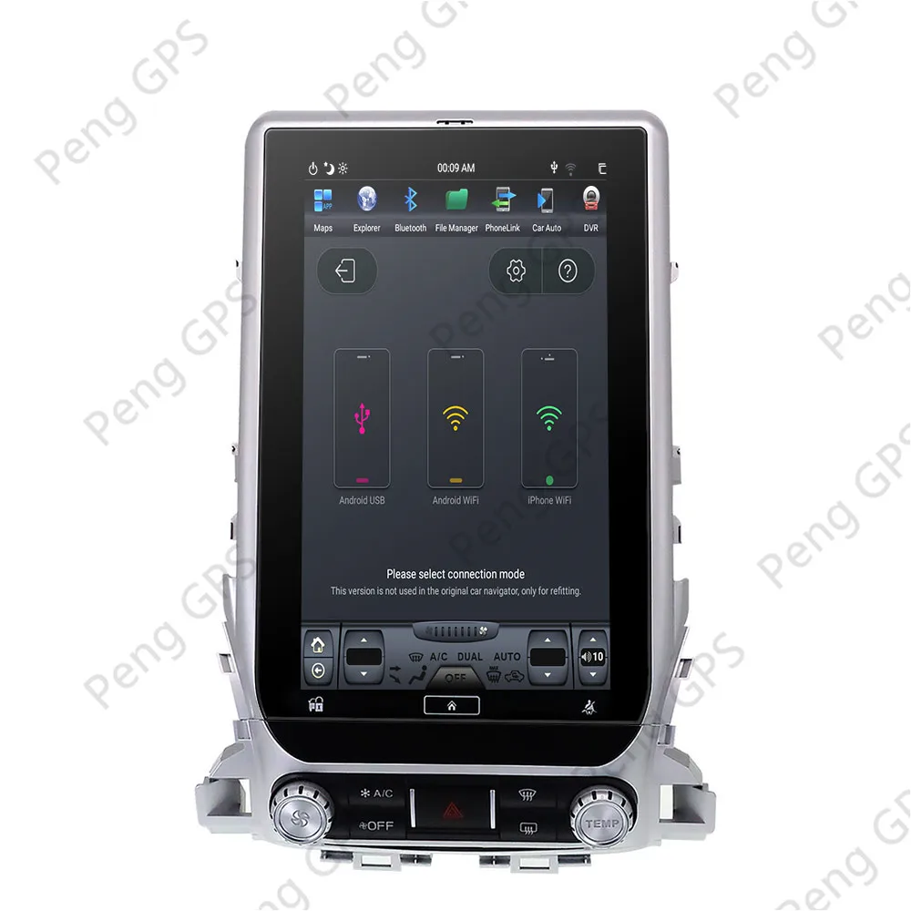 Perfect 4+64 Tesla style vertical screen Android 8.1 Car GPS Navigation For TOYOTA LAND CRUISER LC200 2016 2017 2018 19 headunit stereo 4