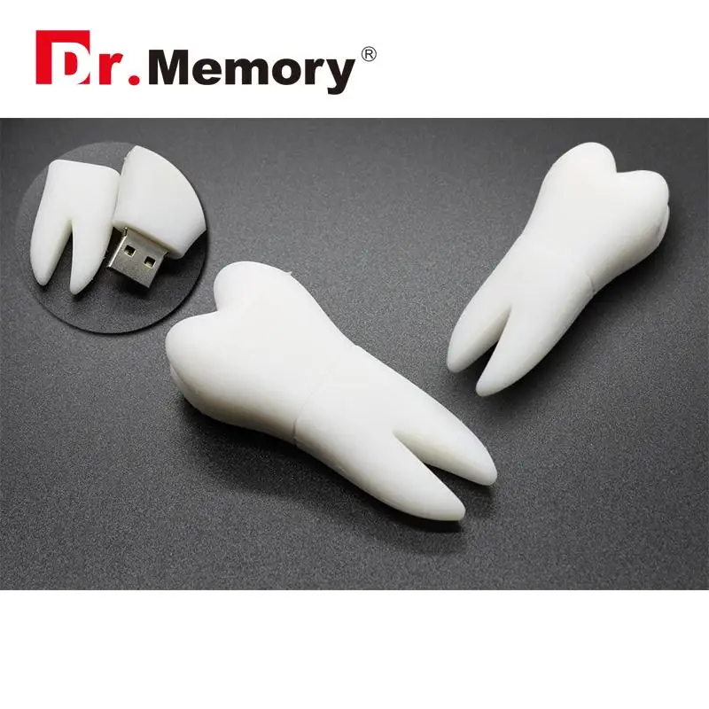 

Dr.Memory White Tooth USB Flash Drive 32GB Pen Drive Cute 64GB Memory Stick USB Drive Pen hot saleve personality U Disk Pendrive