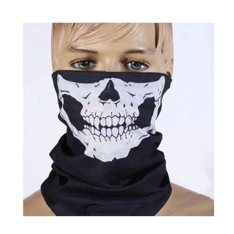 

Motorcycle SKULL Ghost Face Windproof Mask Sports Warm Caps Bicyle Bike Balaclavas Scarf