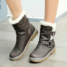 Fashion Winter Boots Women Snow Boots Flat Heels Shoes Warm Fur Boot Mid-Calf Autumn Women's Shoes Plus Size 34-43 Yasilaiya цена Fashion Winter Boots Women Snow Boots Flat Heels Shoes Warm Fur Boot Mid-Calf Autumn Women's Shoes Plus Size 34-43 Yasilaiya цены онлайн