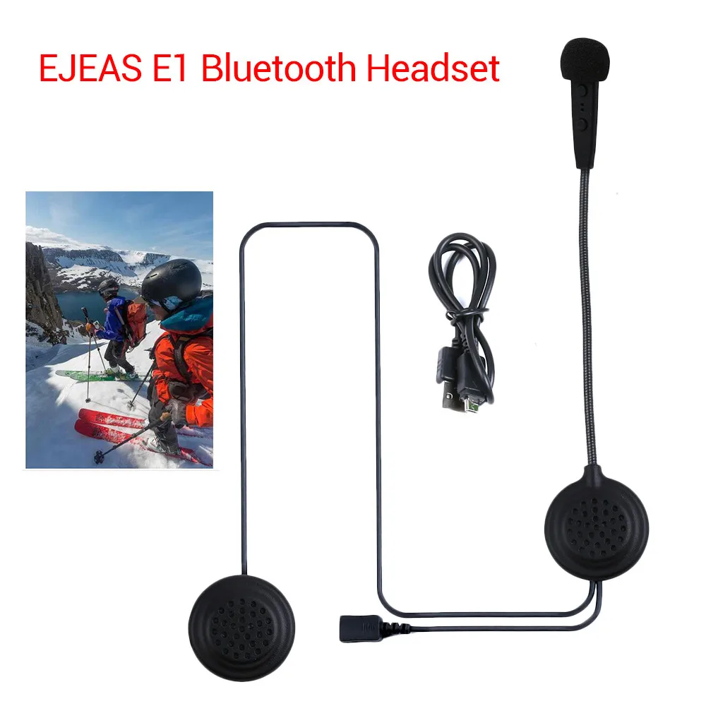 

EJEAS E1 Motorcycle Helmet Interphone Bluetooth 4.1 Intercom Wireless Headset HD Sound Phone Call Hand Free Earphone
