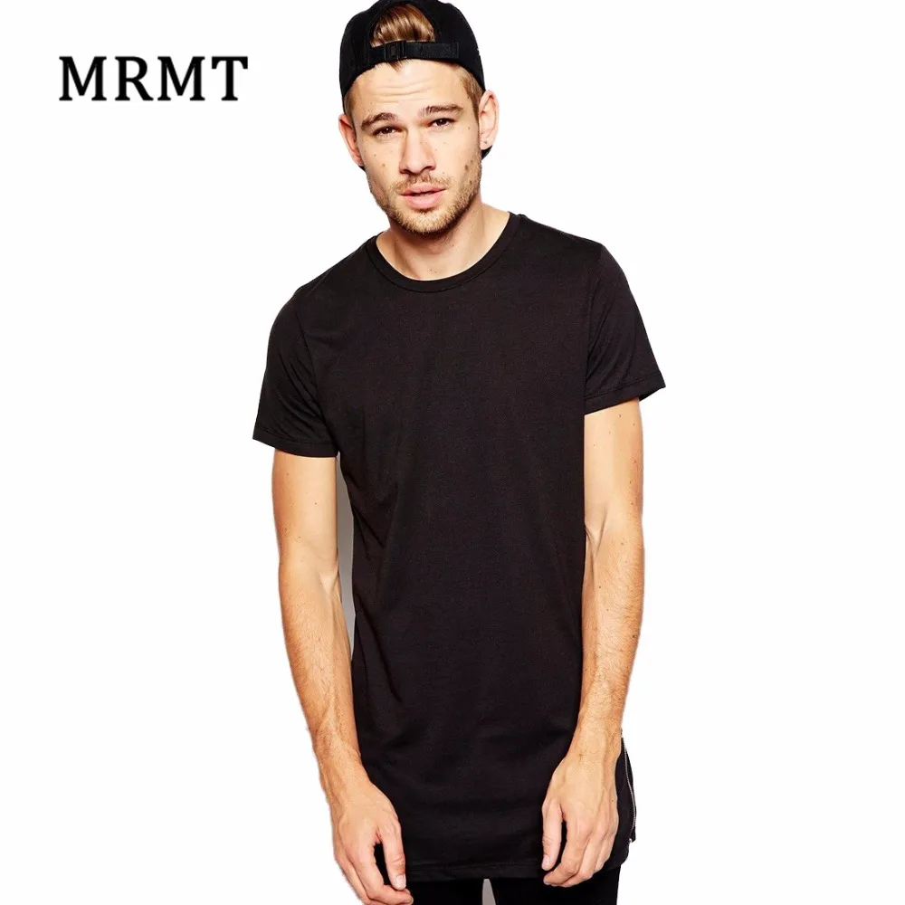 MRMT новая брендовая одежда мужская длинная футболка хип хоп удлиненная футболка для мужчин футболка на молнии мужские футболки для отдыха