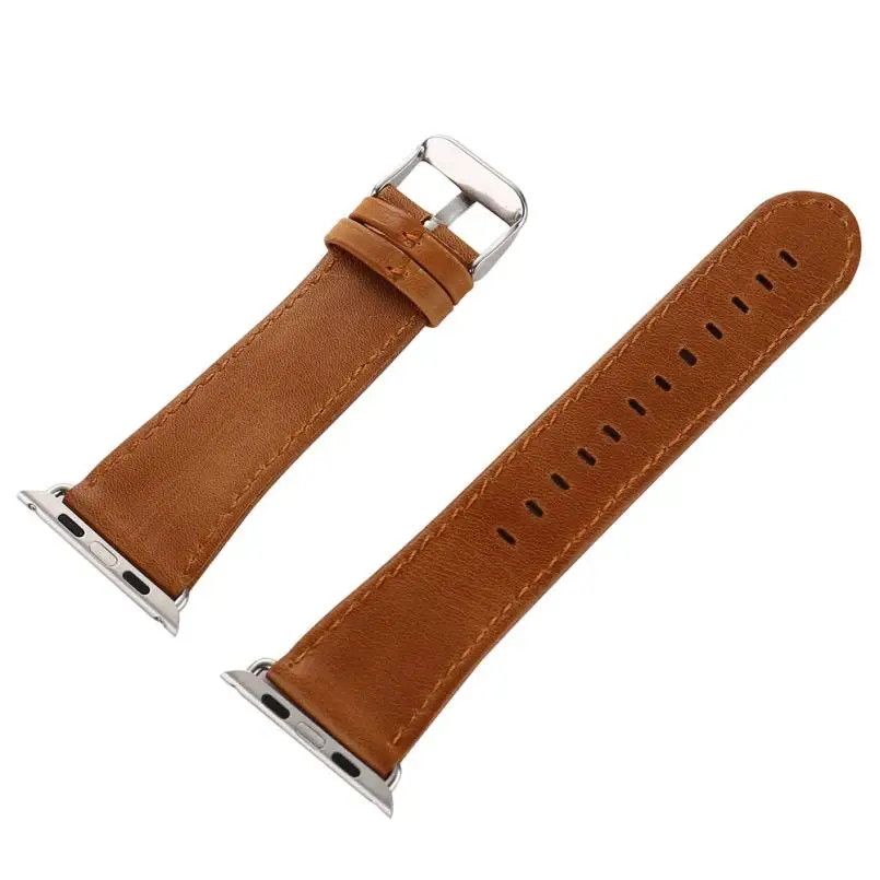

9s cheap Leather Buckle Wrist Watch Band Strap Belt for Watch Apple Watch 42mm Brand New High Quality Luxury #220717