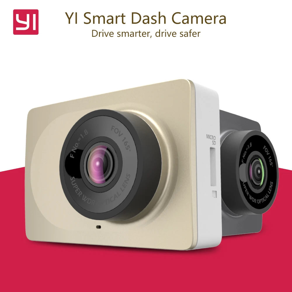Upgrade {International Edition } Xiaomi YI Smart Car DVRs WiFi Xiaoyi Dash Camera 165 Degree ADAS 1080P 60fps 2.7Inch Car Camera
