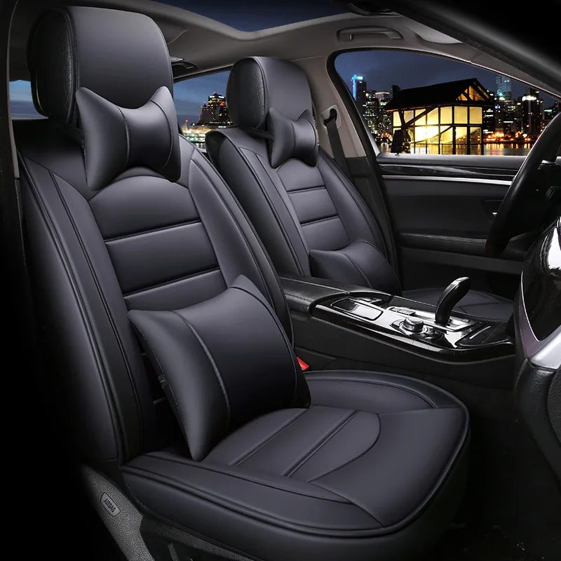 Кожаный чехол для автомобильного сиденья универсальный Bmw Ford Toyota Corolla Camry Rav4 Auris
