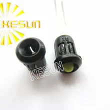 1000 шт х 3 мм черный пластиковый держатель светодиода чехол для крепления чашки для 3 мм светильник-излучающий диод