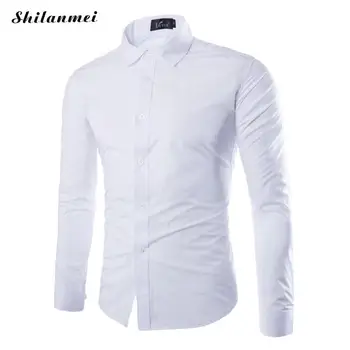 

2017 Brand Fashion Business Formal Shirts For Men Slim Fit Long Sleeve Mens Dress Shirts Camisa Social Masculina Floral Shirt