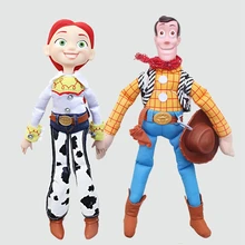 45cm 35cm Woody Plush Toys Story Woody Jessie Buzz Lightyear Stuffed Dolls For Baby Kids Christmas