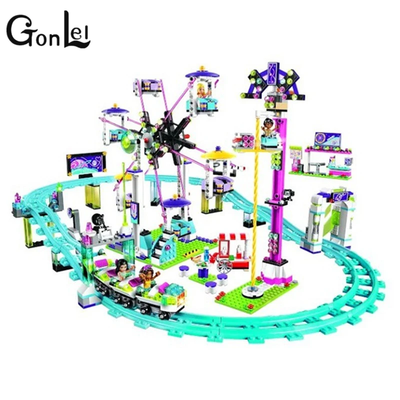 

GonLeI BELA 10563 Model building kits compatible with city girls friend Amusement Park 3D blocks Educational model toys