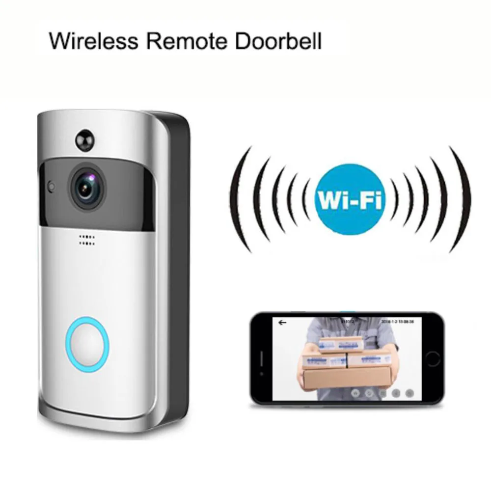 

EKEN Smart Video Doorbell 3 Real-Time 720P HD Video Wifi Camera Two-Way Audio Night Vision App Control V2 Wi-Fi Enabled Doorbell