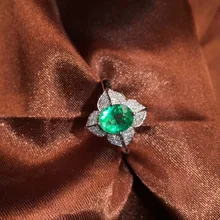 CQT Fine Jewelry G18k Rings Real Diamonds 18K Gold Natural Emerald 1.0ct Gemstones Female Wedding Rings for women Fine Ring CQT Fine Jewelry G18k Rings Real Diamonds 18K Gold Natural Emerald 1.0ct Gemstones Female Wedding Rings for women Fine Ring