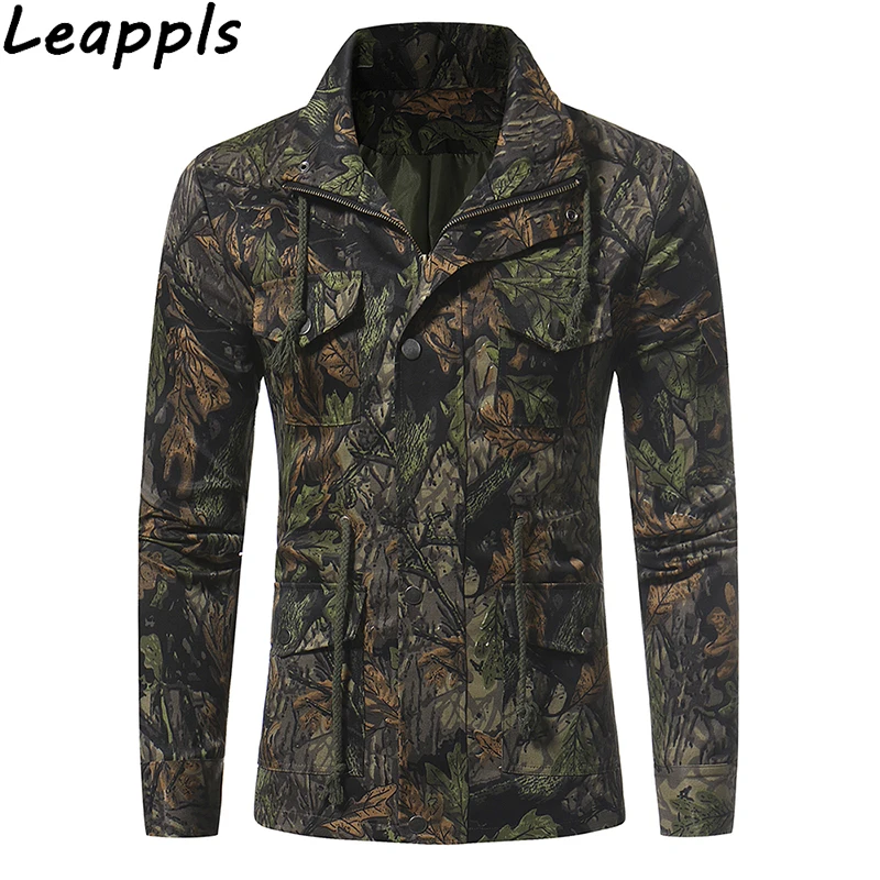 Leappls 3XL Camouflage Jackets Men fashion Military jungle Camouflage Combat Jackets Outerwear
