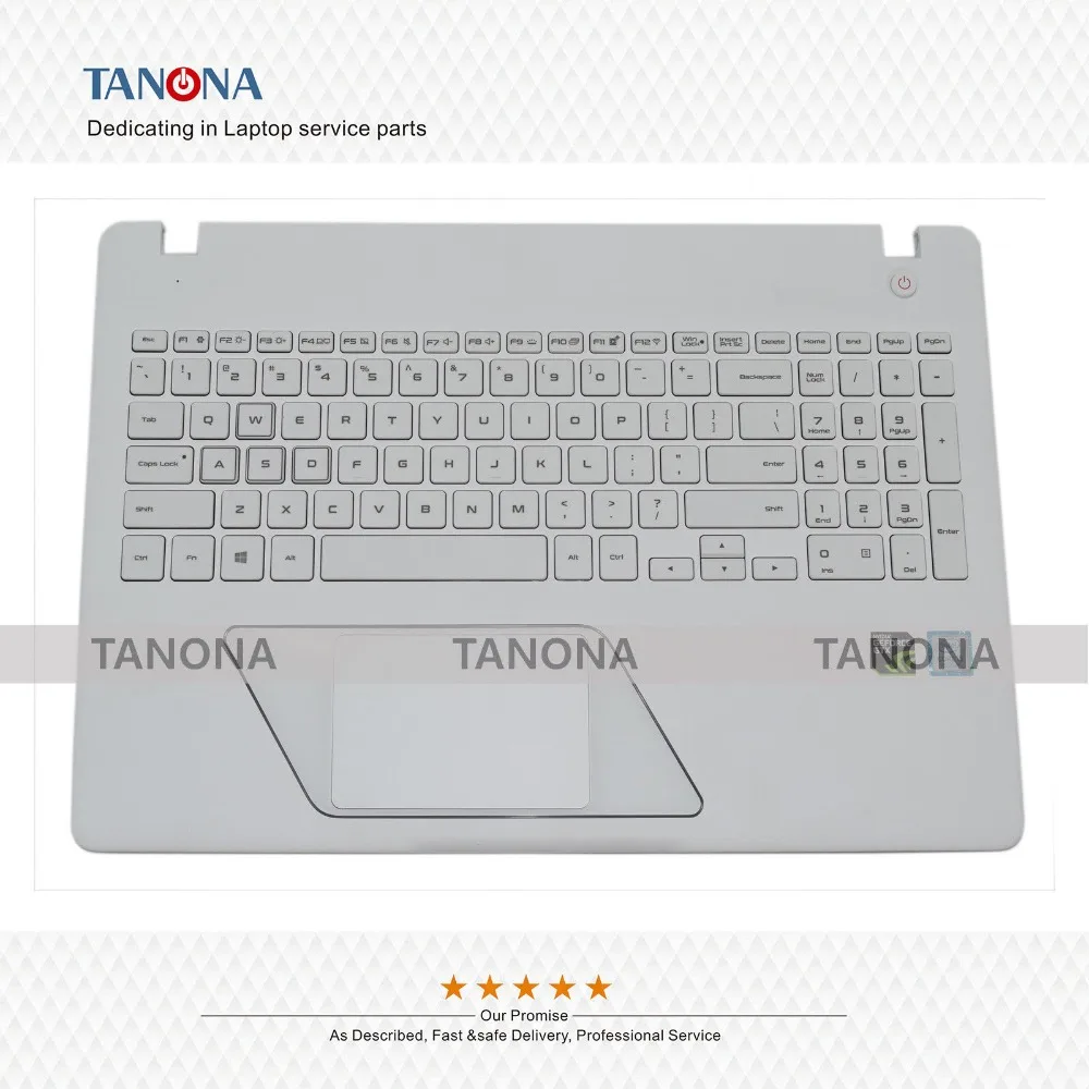 Упор для рук верхний регистр США клавиатура ободок белый samsung NP800G5M 800G5M корпус Кабинета ноутбука BA98-01028A