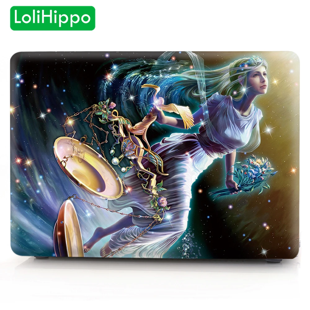 LoliHippo 12 созвездий серии ноутбук защитный чехол для Macbook Air Pro 11 13 15 Знак зодиака