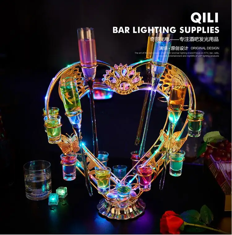 

Cocktail beverage holder 7 colour wheel bullet crossover vehicle Light heart wine rack beach a mug shot crossover vehicle