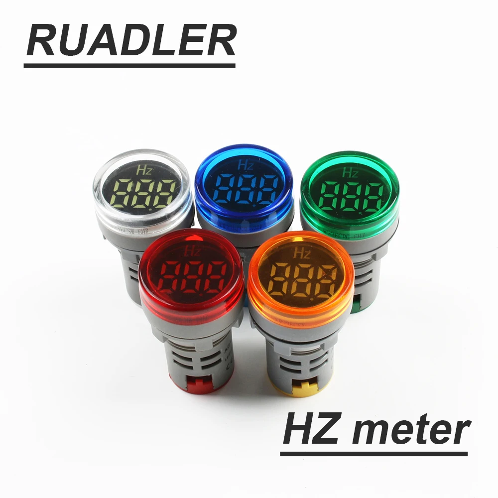 

Digital Display Electricity Hertz meter Frequency meter indicator light AC meter Red Combo Tester 0-99 Hz Green White Yellow
