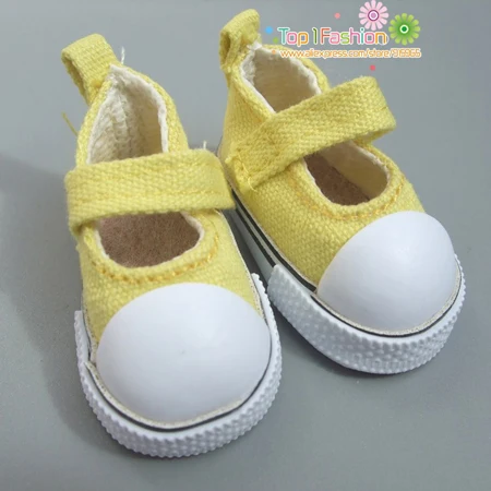 Color choosed 5cm Canvas Sneaker For 1/4 BJD Doll Mini Toy Shoes Bjd Shoes for Russian diy fabric Doll shoes 21