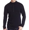 Man New Brand 100% Pure Fine Merino Wool Men Mid weight 1/4 Zip Out door Base Layer Warm Thermal Long Sleeve Clothes Shirt Tops ► Photo 3/6