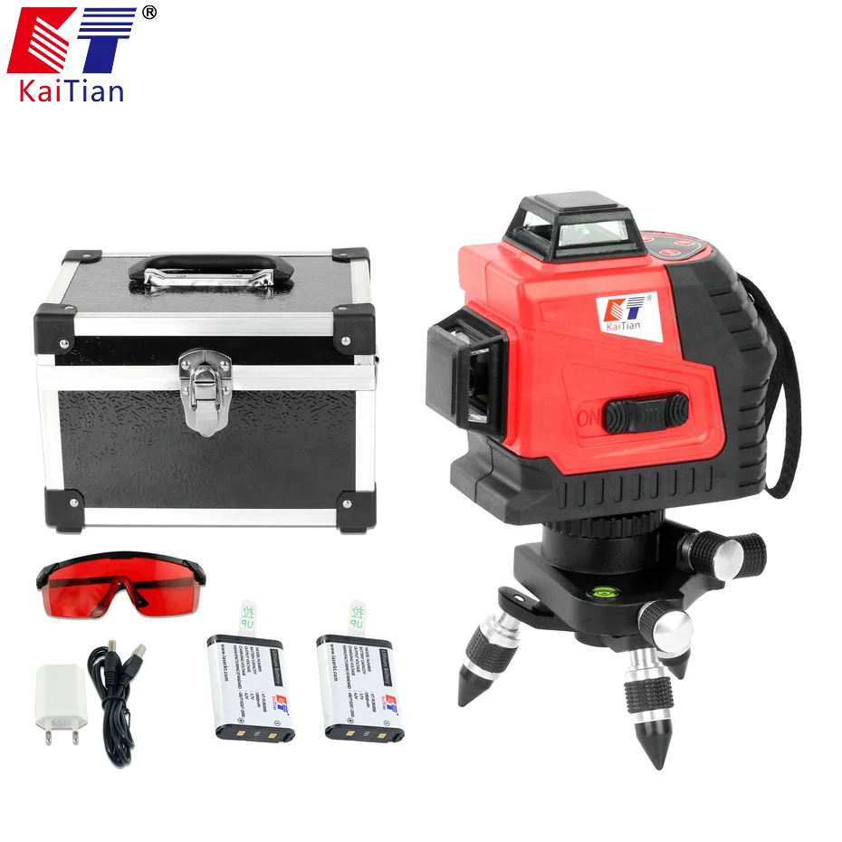 Kaitian Laser Level Self Levelling 360 Degree Rotary 12 Lines Outdoor
