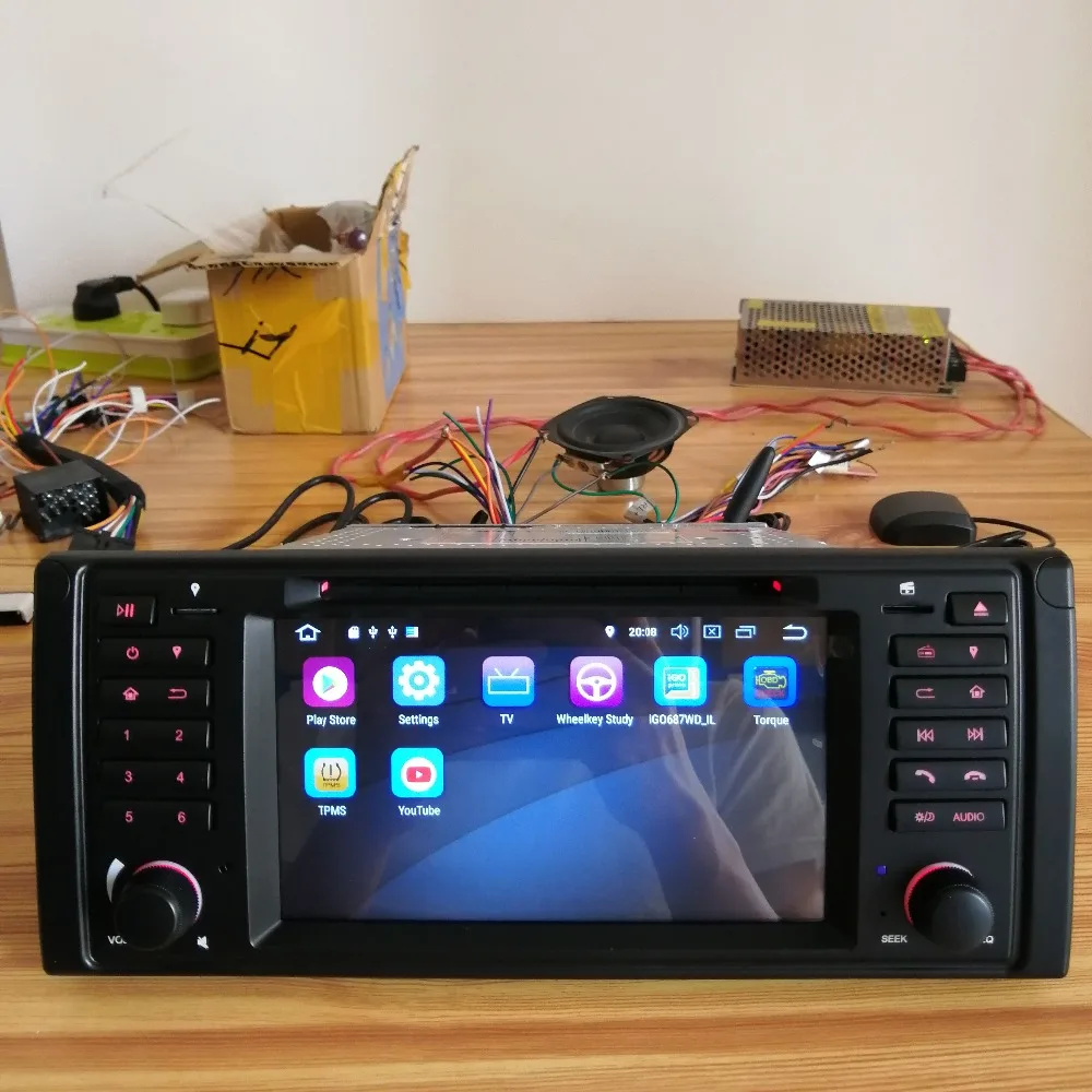 Flash Deal Newest Android 8.0 Octa Core 4G RAM 64G ROM GPS Navigation 7 " Car DVD Player for BMW E39 5er/M5 96-03 with Radio/Bluetooth/RDS 40