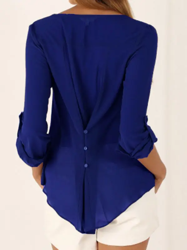 Модная женская блузка и рубашка размера плюс S-5XL kimon женская шифоновая блузка с длинным рукавом шикарные элегантные женские свободные топы, шифоновые рубашки