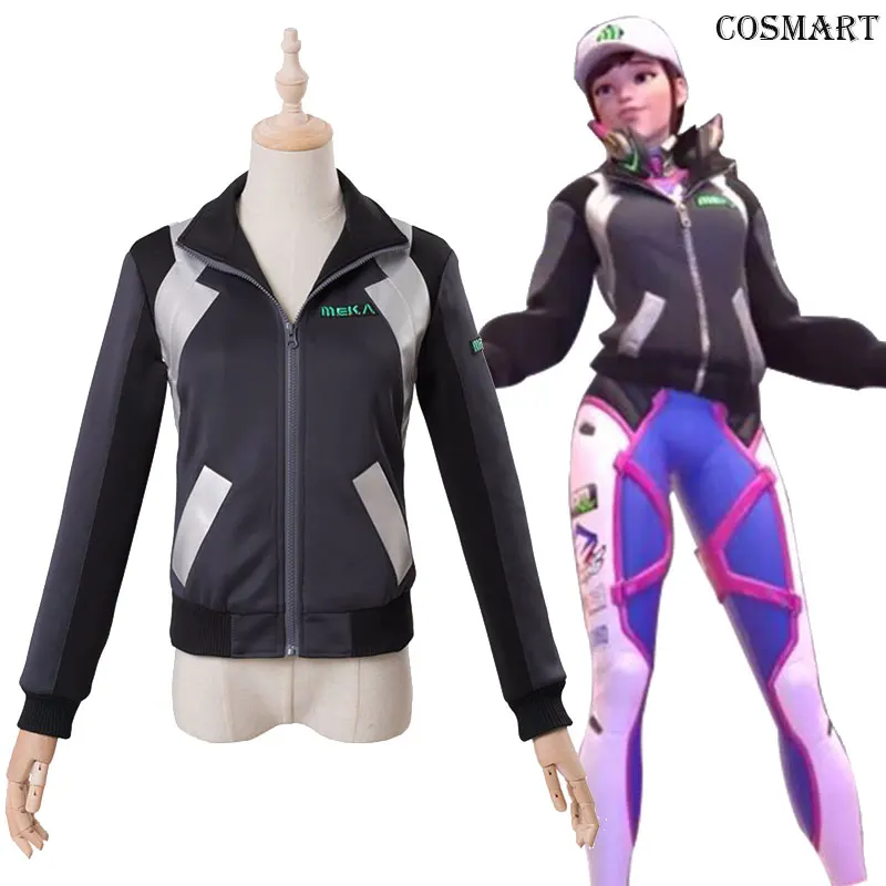 

[End of Oct.]Game OW D.VA Shooting Star Baseball Jacket Cosplay Coat Cosplay Hat Cap for women men Free shipping
