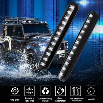 

1 Pair 12LED Motorcycle Turn Signal Light Flow Type Car License Plate Light Indicator NJ88