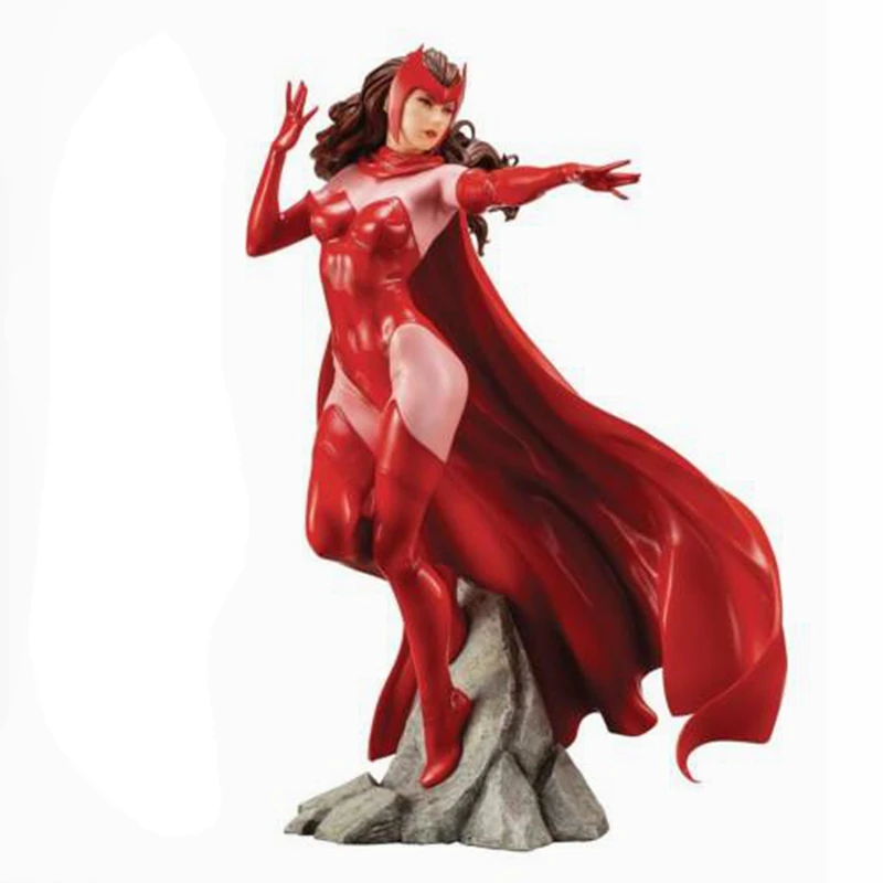

Marvel UNIVERSE X-Men Artfx Kotobukiya Scarlet Witch Loose Figure Toy Brinquedos Figurals Collection Model Gift