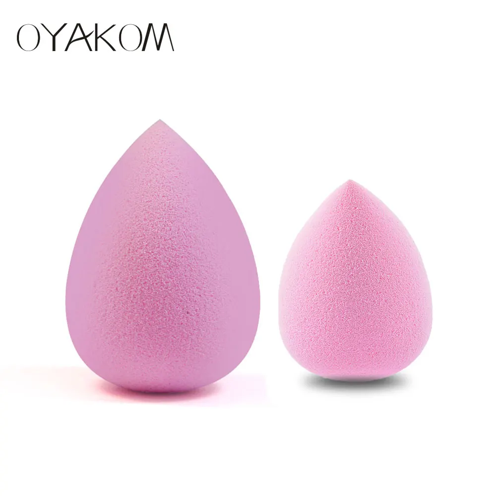 OYAKOM 2 шт женский макияж основа губка косметический спонж порошок косметические спонжи Красота Макияж инструменты аксессуары водопадная губка - Цвет: pink