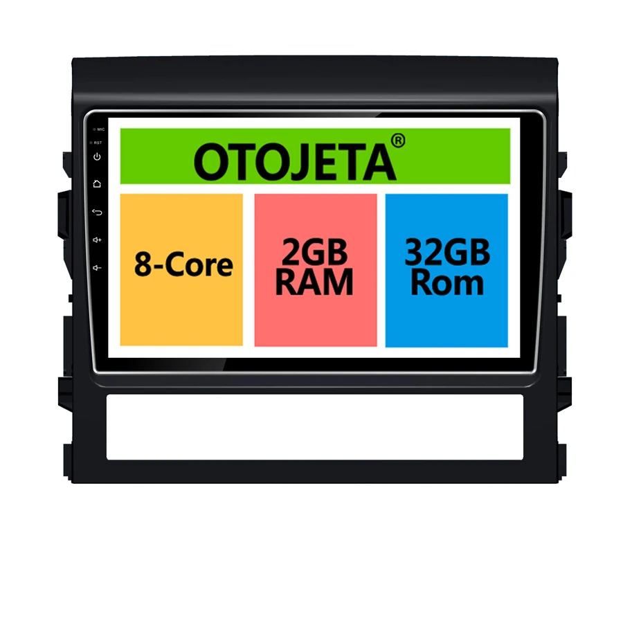 

otojeta big screen hd car DVD player radio headunit tape recorder for TOYOTA LAND SPUISER 2016 android 8.1 multimedia stereo