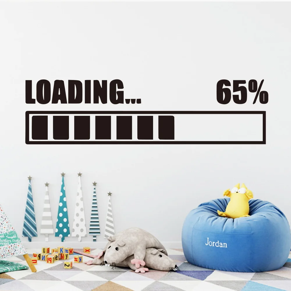 Aliexpress.com : Buy Funny game loading Wall Sticker for ... Aliexpress.com : Buy Funny game loading Wall Sticker for ... on Room Decor Stickers id=18945