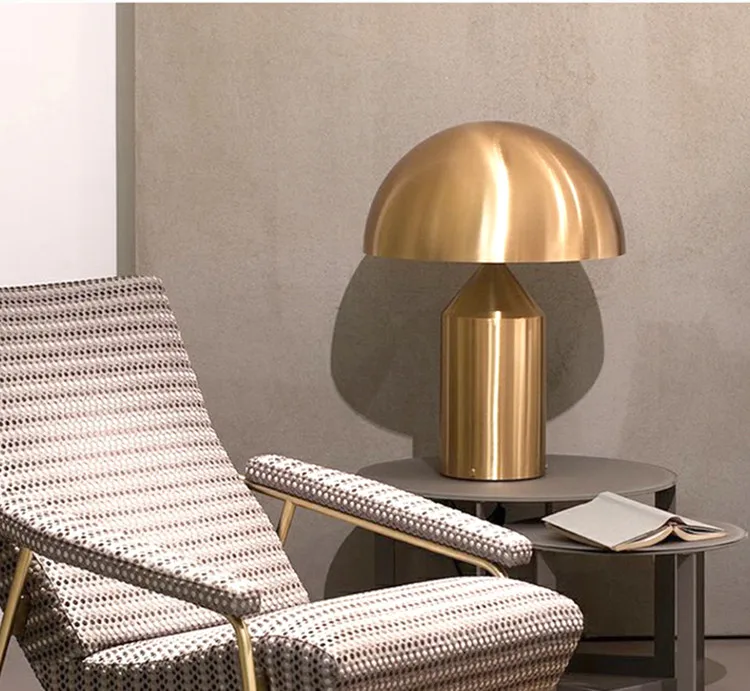  Modern Metal Mushroom Desk LampItaly Replica Designer Table Lamp for Bedroom Iron Table Lights LED  - 32862589959