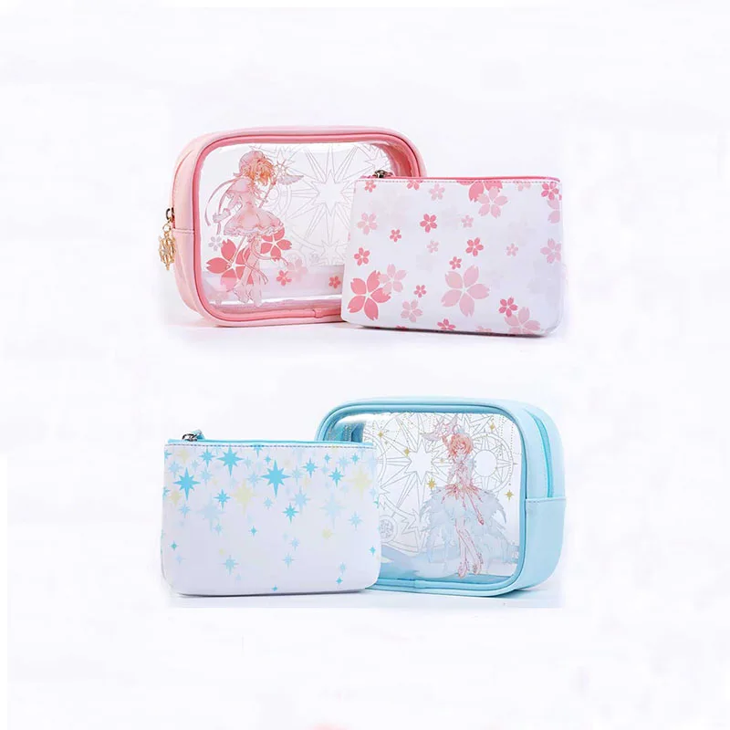 

CARDCAPTOR SAKURA CLEAR CARD CLEAR POUCH make up makeup cosmetic bag