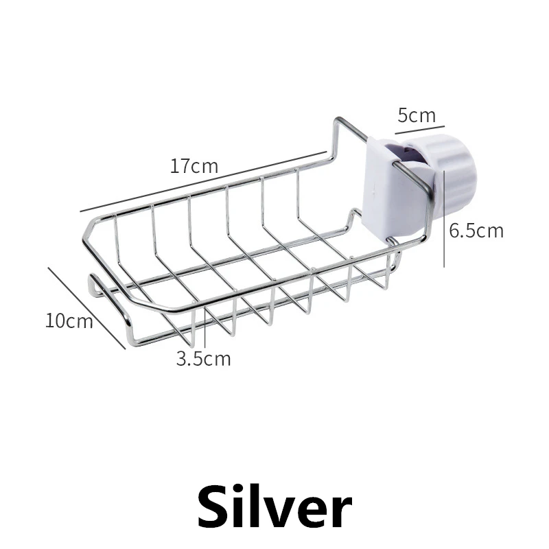 Нержавеющая сталь ванная комната органайзер для кухонных принадлежностей полки для душа стеллаж для хранения держатель украшение дома - Цвет: Silver