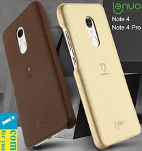 Lenuo кожаный чехол накладка для Xiaomi Redmi Note 4 Pro helio X20 Личи узор протектор Shell Note4