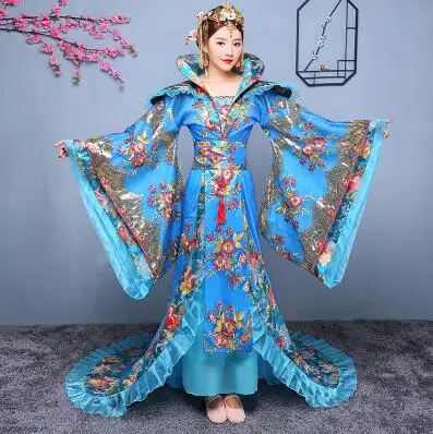 Восточная Hanfu национальная Древняя китайская королева косплей костюм принцессы одежда леди сценическое платье belle великолепное традиционное Hanfu