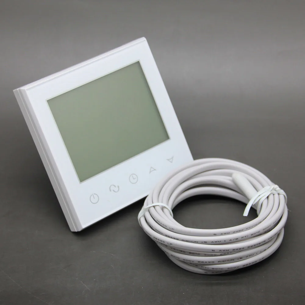Kopen TDS21 Elektrische Vloerverwarming Kamer Touch Screen Thermostaat Warm Vloerverwarming Systeem Thermoregulator 220V Temperatuurregelaar