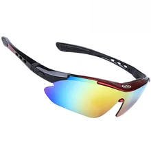 ACEXPNM 2018 Sports Men Cycling Glasses 5 Lens Polarized Bike Bicycle Riding Sunglasses MTB Goggles Eyewear With Myopia Frame west biking cycling glasses 5 lens windproof anti fog with mypia frame sport mtb bike bicycle polarized cycling glasses 5 lens