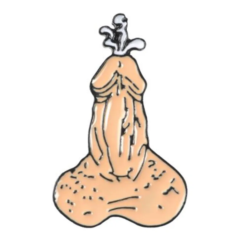 

WKOUD X-rated Adult Funny Evil Reproductive Organ Biology Enamel Pin Badge Brooches Denim Shirt Lapel Pin Punk Cool Jewelry Gift