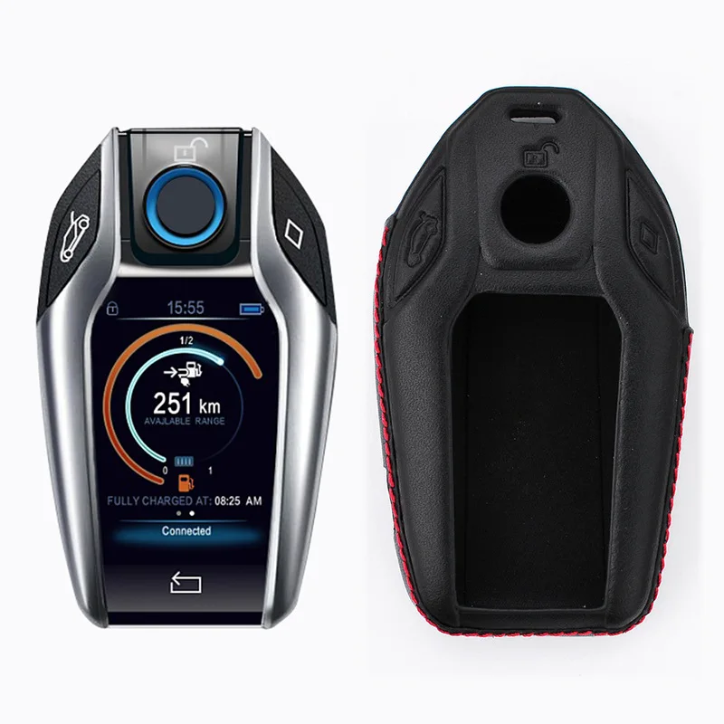 футляр для ключа bmw с дисплеем артикул 82292365436. чехол на ключ бмв g05. ключ бмв x7. ключ бмв g30. дисплей ключа автомобиля.