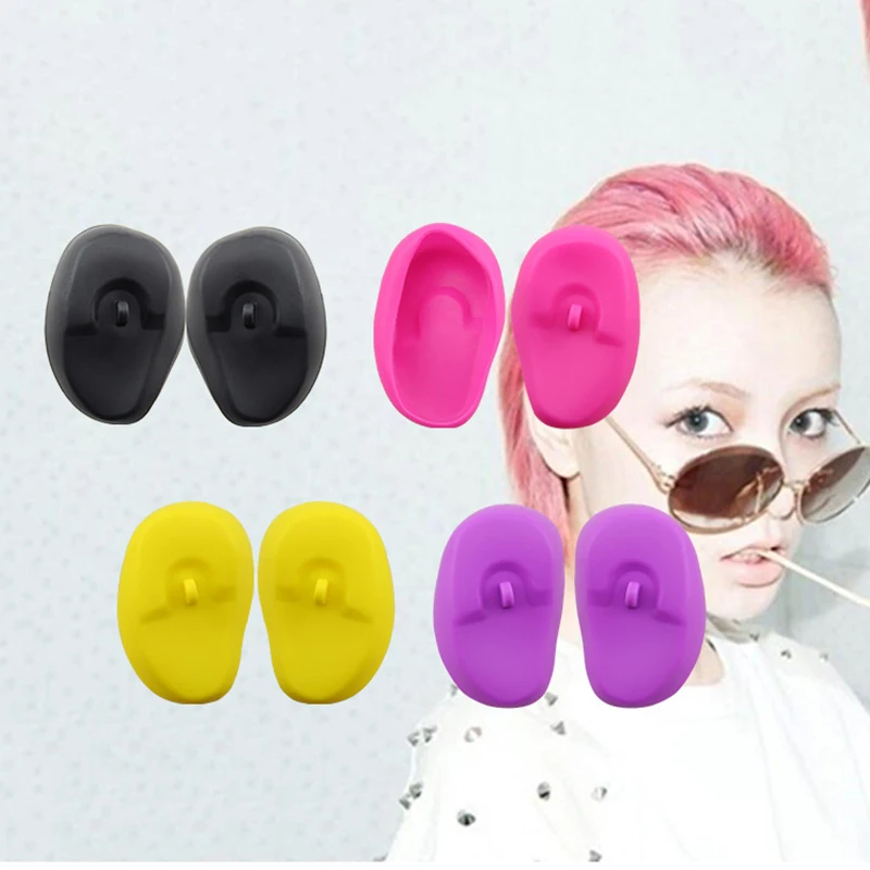 3 Pairs/set Salon Hair Dye Ear Covers Shield Protector Cap Barber Shop