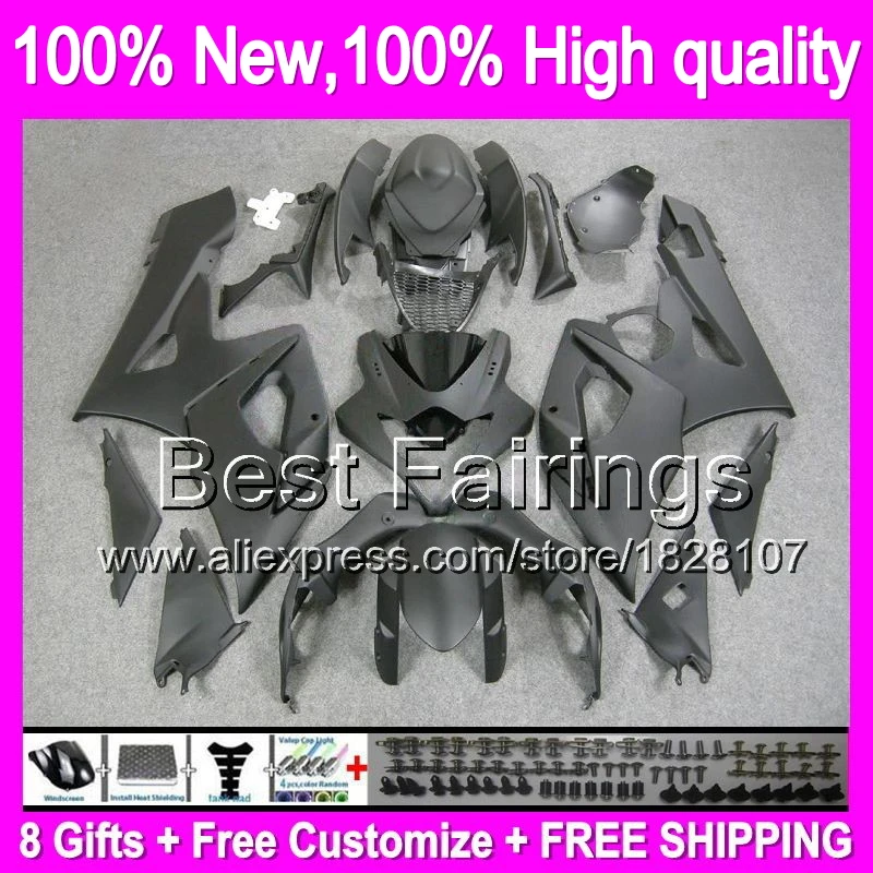 Fairing For SUZUKI Flat black GSXR1000 05 06 GSX R1000 88B35 GSX-R1000 05-06 K5 GSXR-1000 GSXR 1000 Matte blk 2005 2006 +Decal 06-gsxr-1000-fairings : image Fairing For SUZUKI Flat black GSXR1000 05 06 GSX R1000 88B35 GSX-R1000 05-06 K5 GSXR-1000 GSXR 1000 Matte blk 2005 2006 +Decal 06-gsxr-1000-fairings