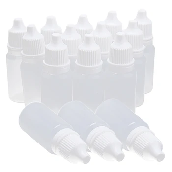 

50 Pieces 10ml Vacuum Plastic Compressible Eyedropper Eye Liquid Bottles New
