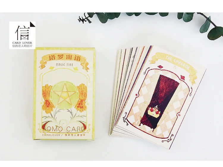 28 листов/набор винтажная мини-открытка Таро/поздравительная открытка/открытка для сообщений/Детская Подарочная открытка Kawaii канцелярские принадлежности