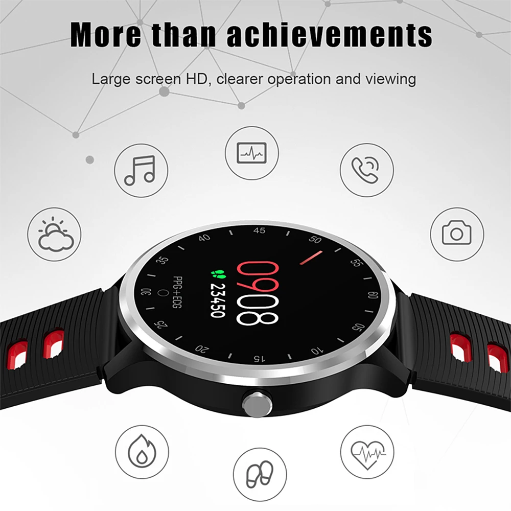 ESEED A9 smart wristband 1.22 inch screen fitness bracelet ECG heart rate health Blood pressure IP67 waterproof for ios android
